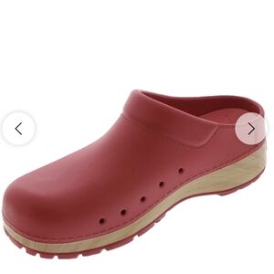 Dansko Women's Kane Red Clog Shoes Slip On Sz 38 7.5-8